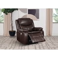 thumbnail image 2 of Sycamore Upholstered Power Recliner Chair Dark Brown, 2 of 10