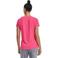 thumbnail image 2 of Under Armour Women's Solid Tech V-Neck Shirt Hot Pink 2XL, 2 of 6