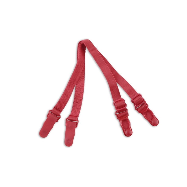 Sujeciones de tirantes de sujetador elástico antideslizante para mujeres INSPIRE CHIC color rojo