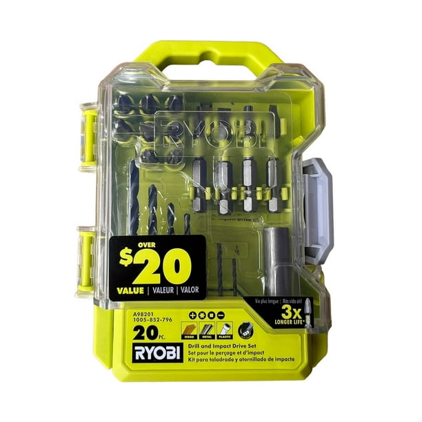 RYOBI Drill and Impact Drive Kit (20Piece)