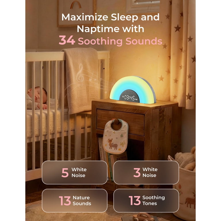 Baby White Noise Sound Machine With Night Light photo 7