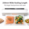 thumbnail image 3 of STARBIAO Vacuum Sealer Machine for Food, 95KPa One-Touch Food Vacuum Sealer with Dry & Moist Modes, Compact Vacuum Sealer Includes 30 Bags for Meal Prep, Leftovers & Freezer Storage, 3 of 11
