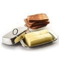 thumbnail image 3 of Norpro Stainless Steel Double Covered Butter Dish, 3 of 4