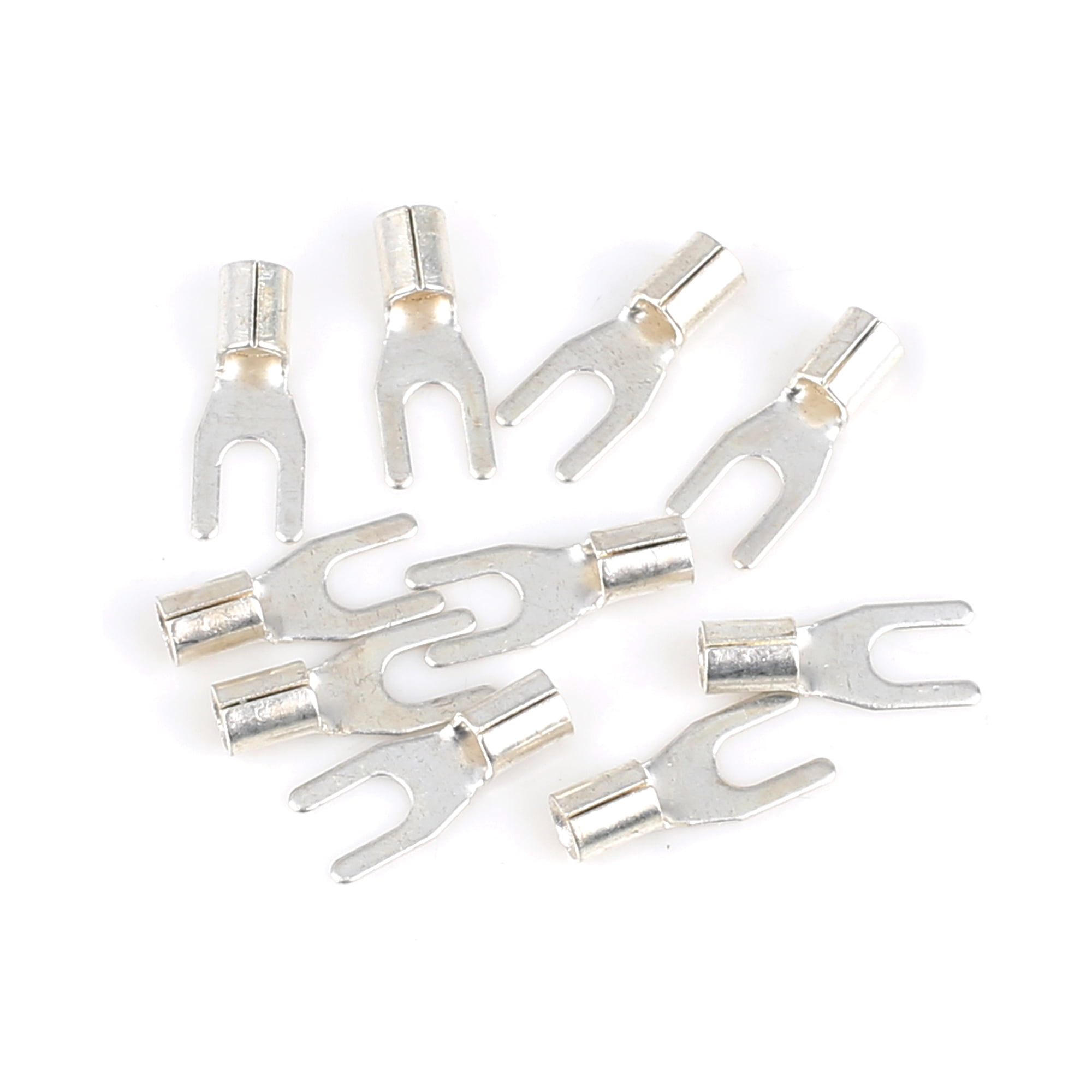 10pcs UT2.53 Fork Terminals NonInsulated Crimp Electrical Wire