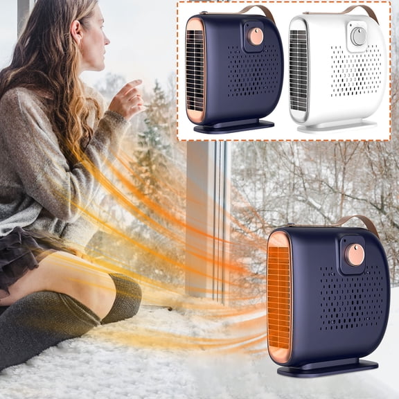 Xihbxyly Calefactor Portátil, Compacto, para Uso Vertical y Horizontal, Tecnología de Calefacción Eficiente, Ideal para Escritorio o Mesita de Noche, Calidez En Invierno, 220 V, 500 W de Potencia, Ta