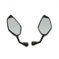 thumbnail image 3 of Unique Bargains 1Pair Blue Black Adjustable Polygon Rear Side View Mirror for Motorcycle Scooter, 3 of 3