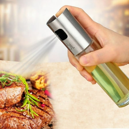WZ-NORBI Olive Oil Vinegar Cooking Seasoning Leak-proof Bottle Stainless Steel Bottle Glass Honey Oil Pot Barbecue Spray Kitchen