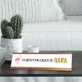 thumbnail image 2 of Majestuosamente Rara, Flamingo Gold Frame Desk Sign (2 x 8"), 2 of 3