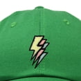 thumbnail image 2 of Dalix Lightning Embroidered Bolt Dad Hat Cotton Baseball Cap Adjustable Mens in Kelly Green, 2 of 5