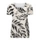 thumbnail image 3 of Gibobby Blusa Casual de Mujer Camiseta manga corta con cuello cuadrado y letras impresas para mujer, camiseta informal ajustada, blusa(Blanco,M), 3 of 5