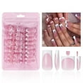 thumbnail image 1 of Press on Nails NHIXK, 60 unidades, punta francesa blanca para manicura, 1 of 7