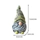 thumbnail image 3 of Adorno de gnomo de resina | Decoración de enanos para jardín y hogar | Figura de pie para estantería, mesa o alféizar | Decoración y regalo para todo el año, 3 of 3