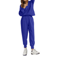 thumbnail image 4 of Fantaslook Womens 2 Piece Outfits Long Sleeve Half Zip Sweatsuits with Pockets Pullover Lounge Set, 4 of 8