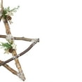 thumbnail image 5 of Northlight Frosted Pinecone Natural Wood Branch Christmas Star Wall Decoration - 13.75", 5 of 5