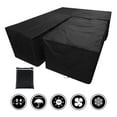 thumbnail image 1 of EASTIN Outdoor Garden Furniture L-Shape Protective Cover Sunscreen Sofa Cover Protector Windproof Washable, 1 of 11