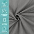 thumbnail image 4 of Arkwright Polar Fleece Throw Blankets (Pack of 6) Ultra Soft, Lightweight, 50 x 60 in, Grey, 4 of 5