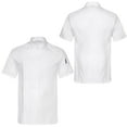 thumbnail image 7 of Aiihoo Mens Short Sleeve Chef Coat Kitchen Cook Jacket Canteen Bakery Chef Shirts Whie L, 7 of 7