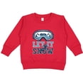 thumbnail image 2 of Inktastic Let It Snow Snowboarding Toddler Sweatshirt, 2 of 4