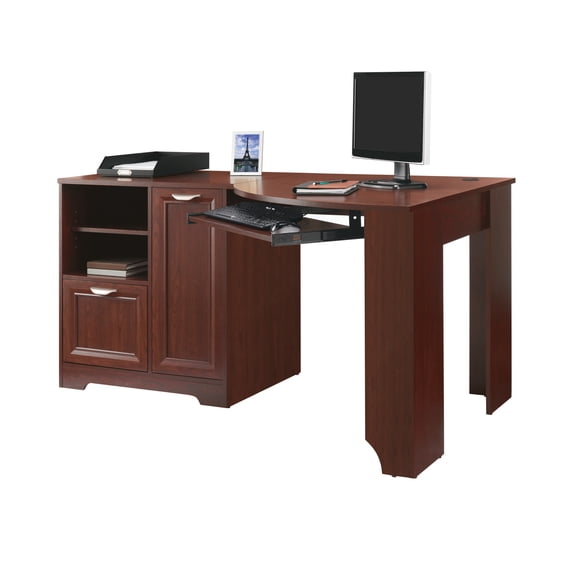 Realspace® Magellan 60"W Corner Computer Desk, Classic Cherry