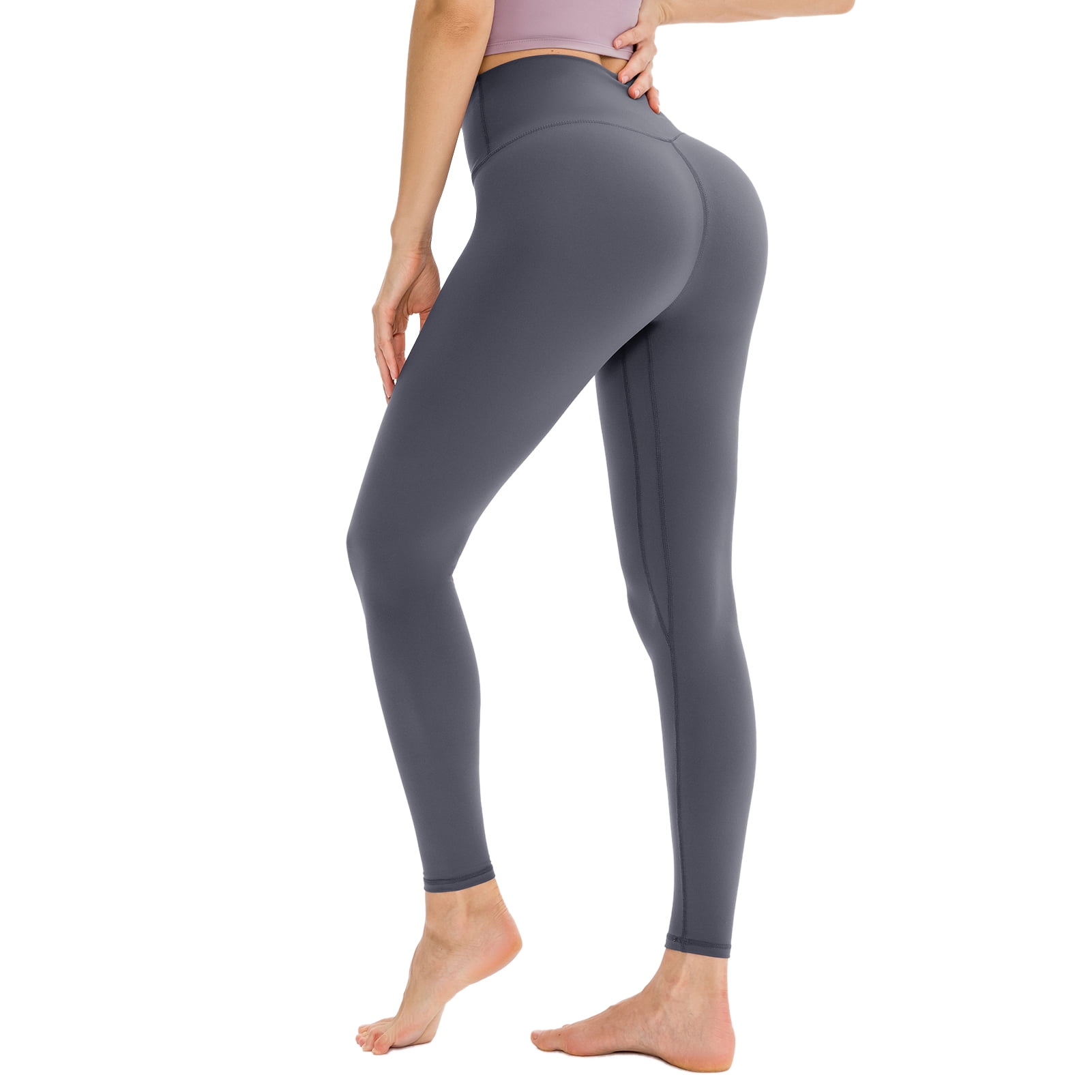Legging Pour Femme Taille Haute En Tissu Doux - Coupe Large Et Droite, Ourlet Volanté, Avec Poches - Pour Yoga, Loisirs, Décontraction