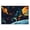 Cosmic Planetary Night Sky, variant on Stupell Industries Eclectic Two Suns Galaxy Scene Black Floating Frame Canvas Art, 25 x 17, by Creative Studio