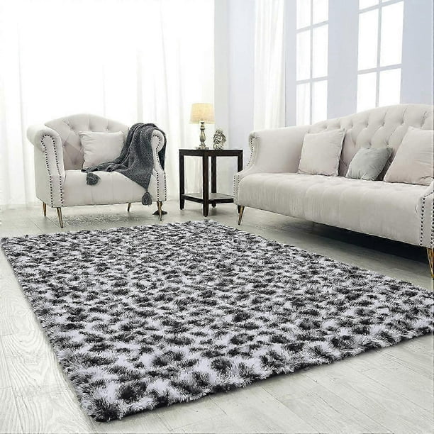 NOAHAS Fluffy Leopard Print Rug Cheetah Print Area Rugs Soft Comfy Printed Carpet for Bedroom Living Room Home Western Decor