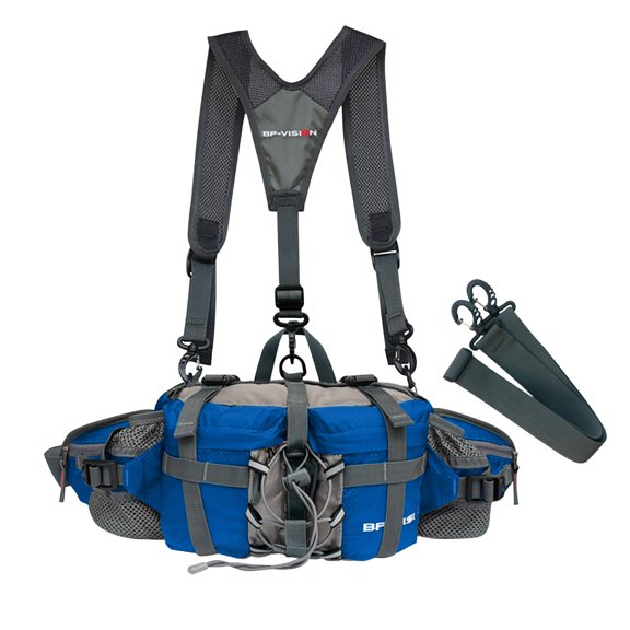 Fnochy Outdoor Sports Waist Bag for Hiking, Mountaineering, Riding, Camping, Multi-Functional Travel Pack with Pockets, Water Bottle Holders, and Comfortable Straps