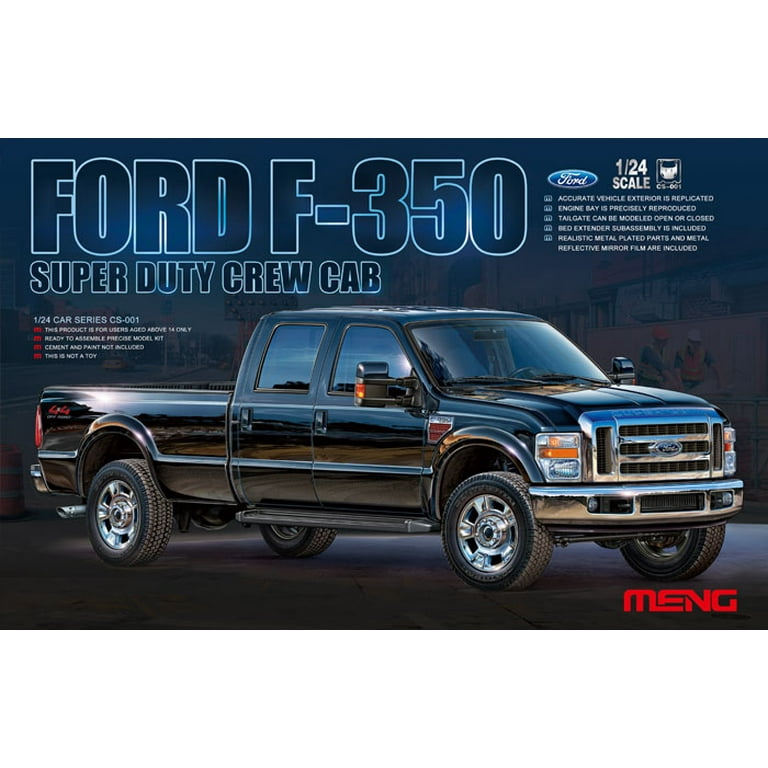 Meng 1:24 Ford F-350 Super Duty Crew Cab Pickup Truck Plastic Model Kit  #CS001