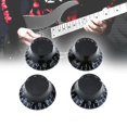 thumbnail image 2 of Tapa de potenciómetro de perilla de volumen de bajo de guitarra eléctrica acrílica transparente de 4 piezas Tmvgtek Deportes Acuáticos, 2 of 6