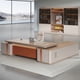 thumbnail image 3 of Standing Conference Desk Organizer Corner Meeting Writing Office Desk Executive Drawers Mesa Escritorio Office Desk Accessories My Lux Decor Round, 3 of 9