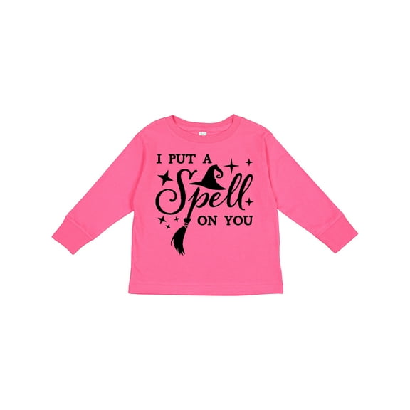 Inktastic I Put a Spell on You Halloween Magic Boys or Girls Long Sleeve Toddler T-Shirt