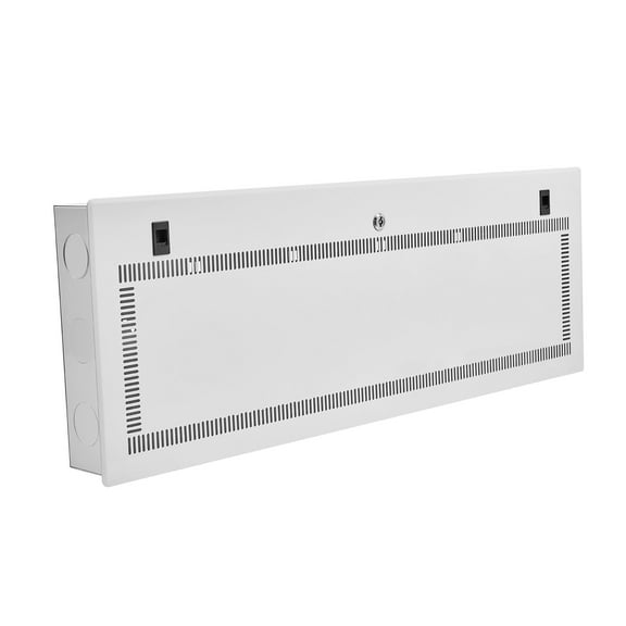 KFFKFF 42-Inch Media Enclosure, Structured Media Center with Breathable Pivoting Door, Cable Management Box, Comprehensive Wiring Versatile Cabinet, Recessed Electrical Media Shell