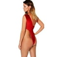 thumbnail image 4 of Body de una pieza para adultos, sexy, con espalda desnuda, tres puntas, vestido navideño de una pieza con lazo rojo, 4 of 4