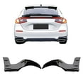 thumbnail image 2 of Ikon Motorsports Rear Bumper Aprons Compatible With 2022-2026 Honda Civic 11th Gen Hatchback, PP Gloss Black Mugen Style Rear Side Corner Valance Canard Diffuser Spats Pair, 2 of 5