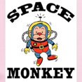 thumbnail image 2 of CafePress - Space Monkey Infant Creeper - Baby Light Bodysuit, Size Newborn - 24 Months, 2 of 4
