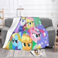 thumbnail image 2 of My Lit-Tle Pony Fleece Blanket Super Soft Cozy Throw Blanket Fuzzy Comfy Flannel Blanket Warm Plush Blankets And Throws For Couch, Sofa, Bed 60"X50", 2 of 7