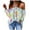 White, variant on AOOCHASLIY Tops Clothes Women Flowers Printing V-Neck Long Sleeve Halter Off Shoulder T-Shirt Casual Tops Blouse