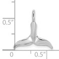 thumbnail image 3 of FJC Finejewelers 14k White Gold 3d Whale Tail Charm, 3 of 6