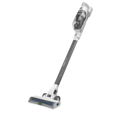 BLACK DECKER POWERSERIES  16V MAX Cordless Stick Vacuum with LED Floor Lights, Lightweight, Multi-Surface, White, BHFEA420J
