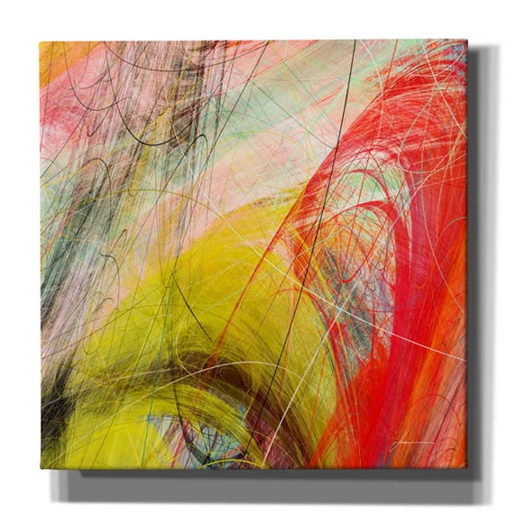 Epic Graffiti 'String Tile I' by James Burghardt, Canvas Wall Art, 18"x18"
