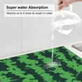thumbnail image 3 of Goofa Dish Drying Mat Super Absorbent Drying Mat Large Dish Drying Mats for Kitchen Counter Easy Clean Dish Mat Kitchen Drying Mat 16" x 18" ( Green Stripes Of Watermelon ), 3 of 6