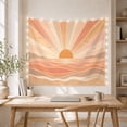 thumbnail image 5 of Boho Sunset Hills with Body Water Semi Circle, Serene Boho for Boho Decor Lovers, Desert Sunset Wall Art, Valentine'S Day Gift, Tapestry Wall Hanging for Bedroom and Dorm, 5 of 7
