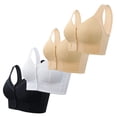thumbnail image 1 of Wireless Bra For Women Front Closure Comfort Bra With Wide Straps & Full Coverage Soft Support Bra for Daily Wear, 1 of 8