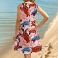 thumbnail image 6 of LYXSSBYX Plus Size Dresses for Curvy Women Women's Round Neck Sleeveless Gradient Tie Dyed Beach Dress, 6 of 9