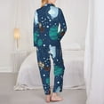 thumbnail image 5 of Bingfone Womens Pajama Sets Alpaca Astronaut In Space Print,Long Sleeve Loungewear Pajamas Set-Small, 5 of 9