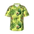 thumbnail image 2 of Goofa Kiwi and Avocado Hawaiian Shirt for Men, Unisex Summer Beach Casual Short Sleeve Button Down Shirts,Aloha Tropical Floral print shirt-X-Large, 2 of 9