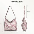 thumbnail image 3 of Artistic Floral Butterfly Canvas Tote – Colorful Bee and Flower Design for Spring, 3 of 5