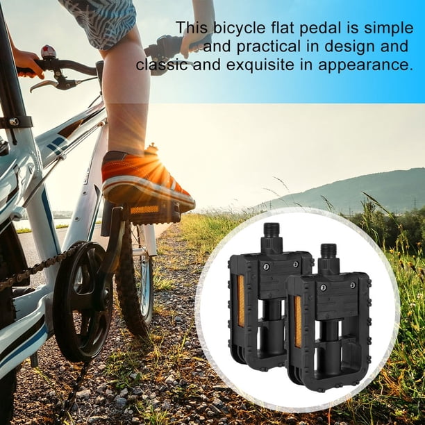 Pédales VTT En Aluminium – 9/16”, Antidérapantes, Avec Pics, Roulements, Pour Route, Ville, Pliable