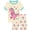 Pink Dinosaur, variant on WIBACKER 100% Viscose Girls Pajama Set 2 Piece Kids Summer Sleepwear Little Girls Short Sleeve Top and Shorts Pjs for 3-10 Years,Unicorn
