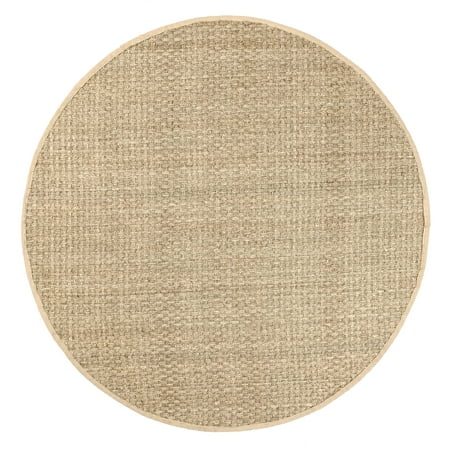 nuLOOM Hesse Checker Weave Seagrass Area Rug, 8', Natural